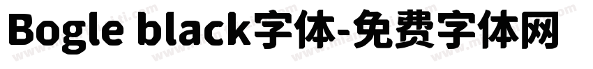 Bogle black字体字体转换